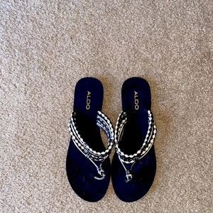 Aldo Sandals. Normal wear.
